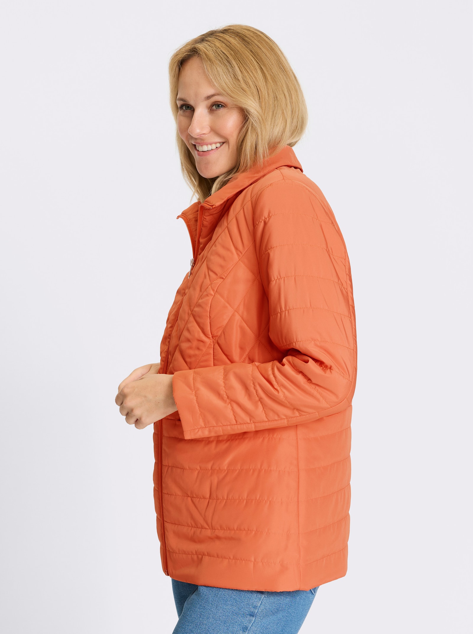 Steppjacke mit leichter Wattierung - papaya