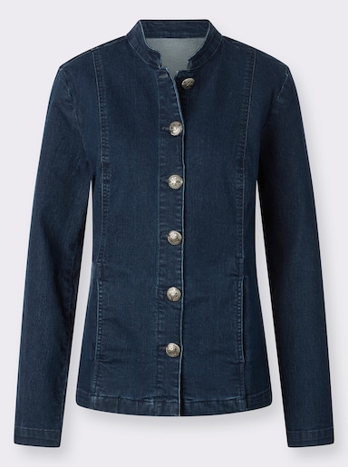 Jeansblazer - blue-stone-washed