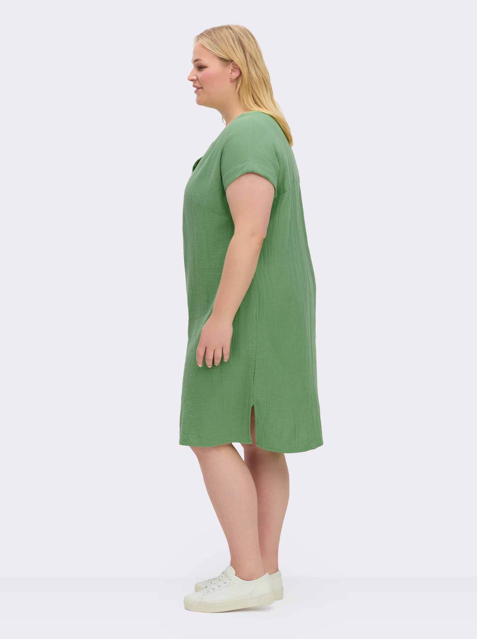 Sommerkleid in Musselin-Qualität - apfel