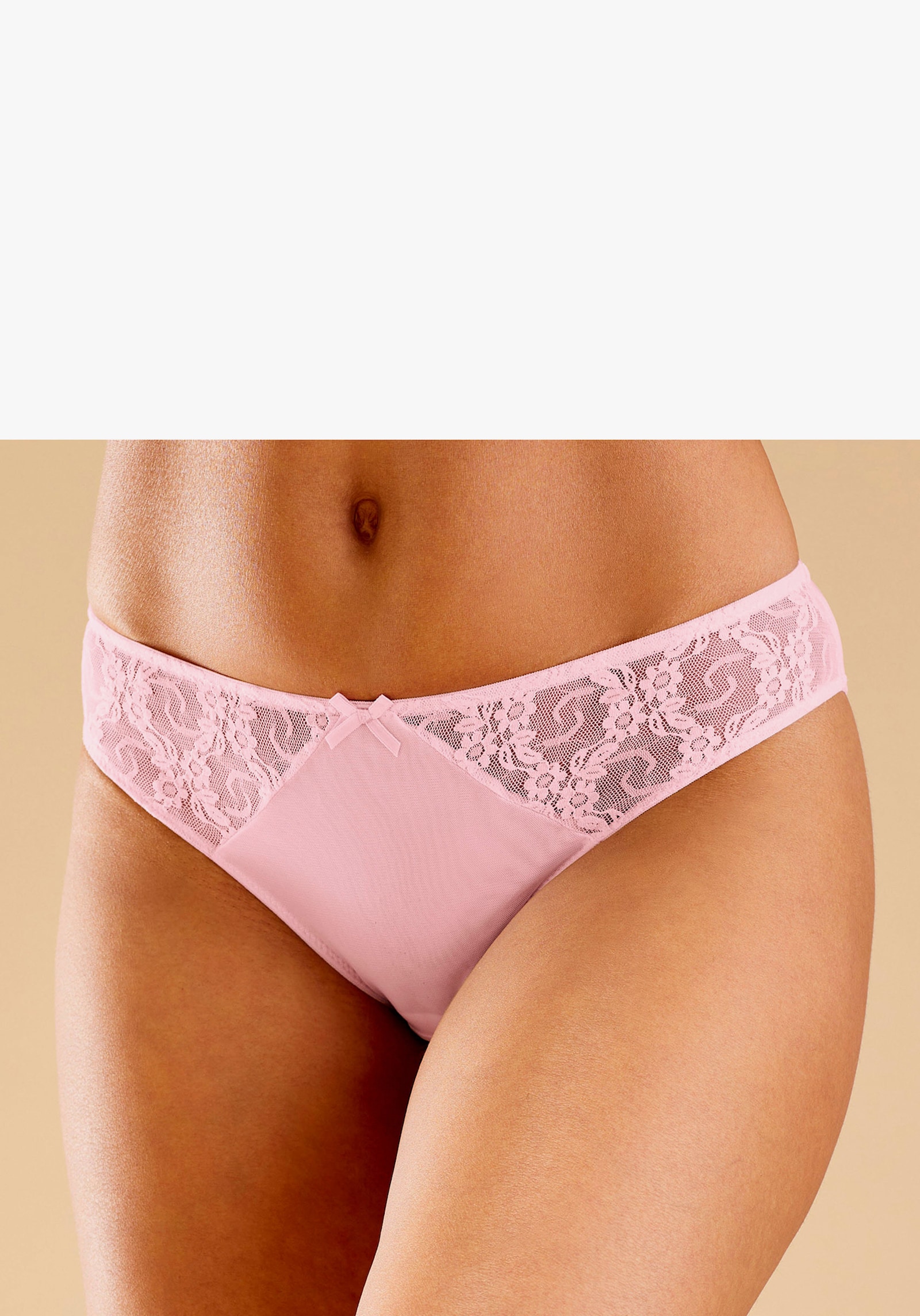 petite fleur Slip - weiß+rosé+brombeer