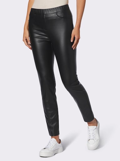 heine Leggings aus Leder-Imitat - schwarz