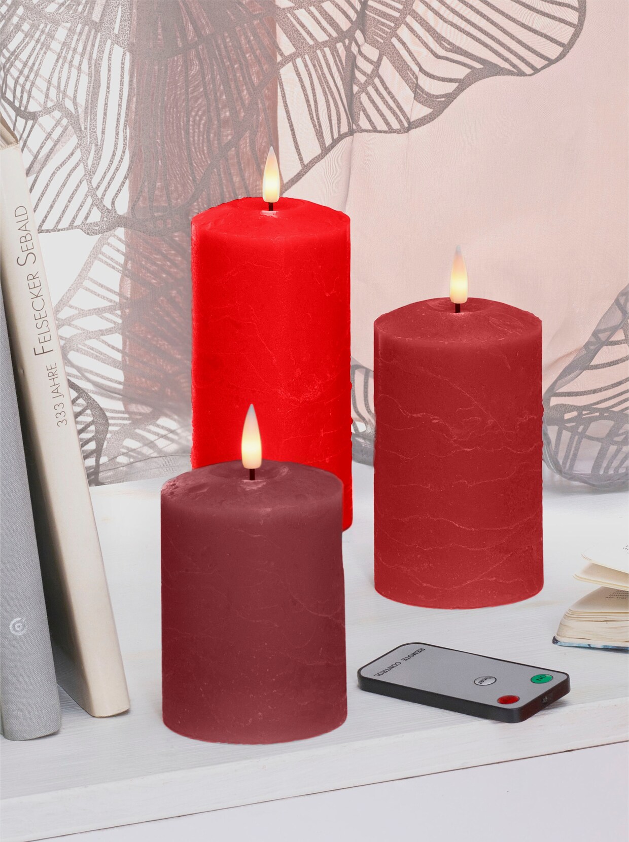Ledkaarsen - rood