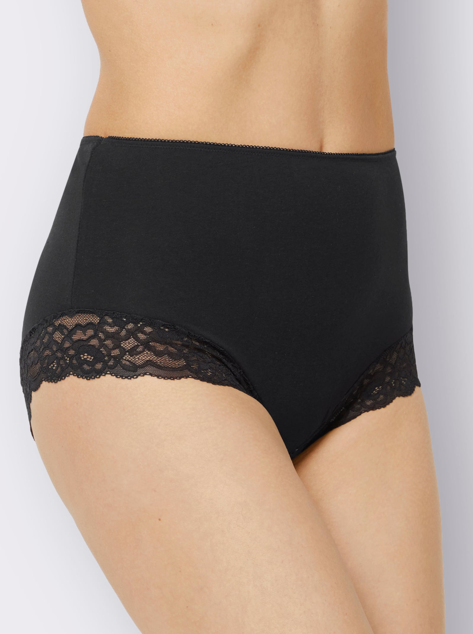 Taillenslip mit Stretch-Spitze - farbig-sortiert