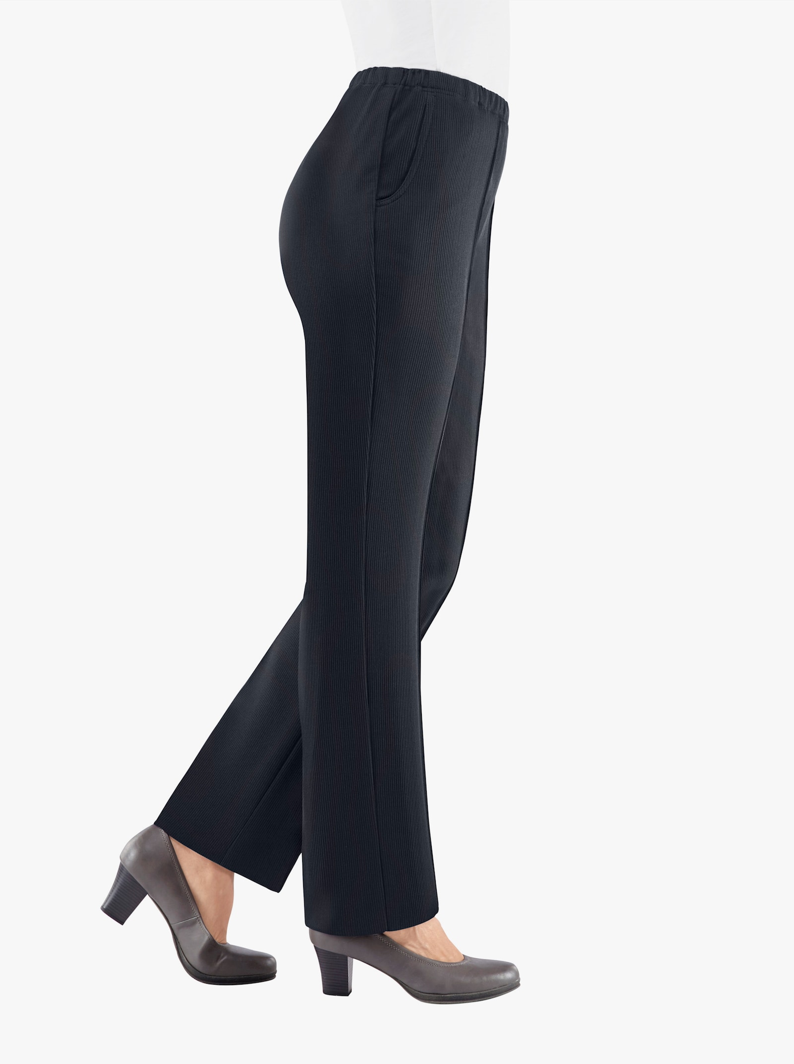 Thermobroek van ribjersey - marine