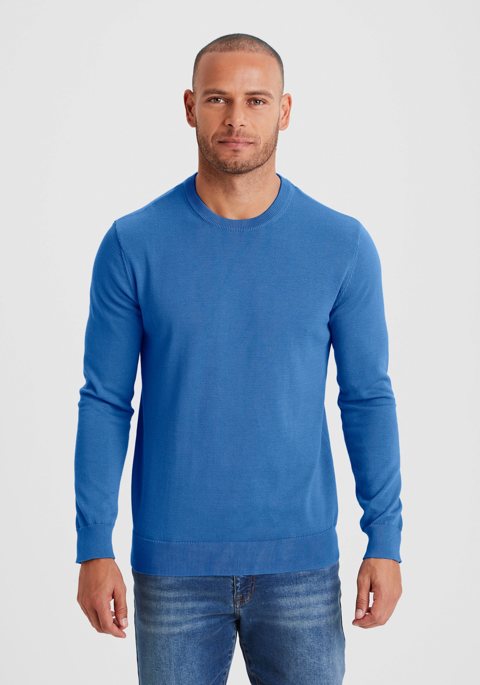 H.I.S Strickpullover - blau
