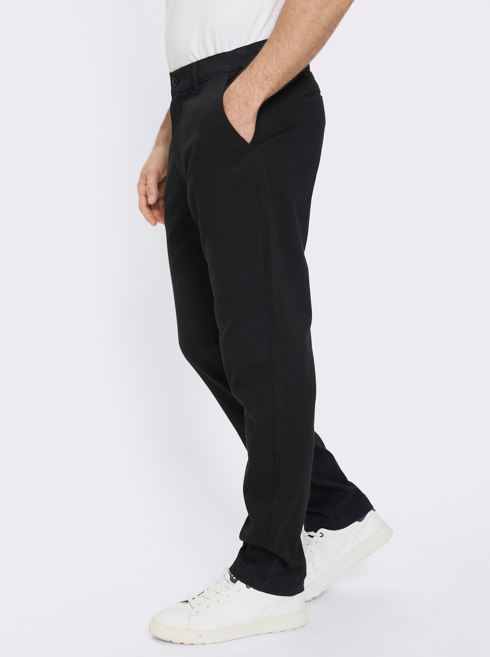 Marco Donati Chinohose mit Stretch-Anteil - schwarz