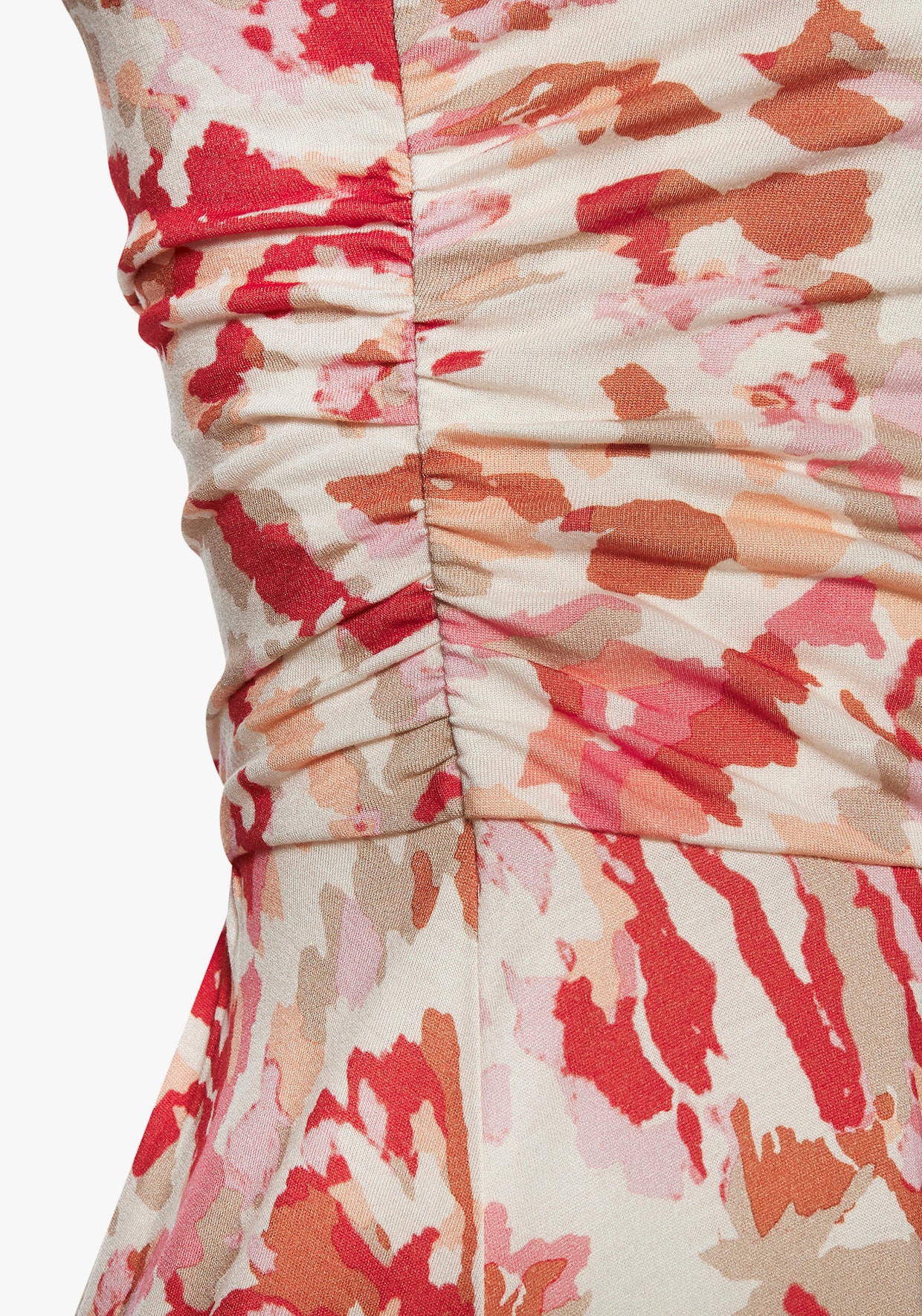Buffalo Maxikleid - rosa-rot bedruckt