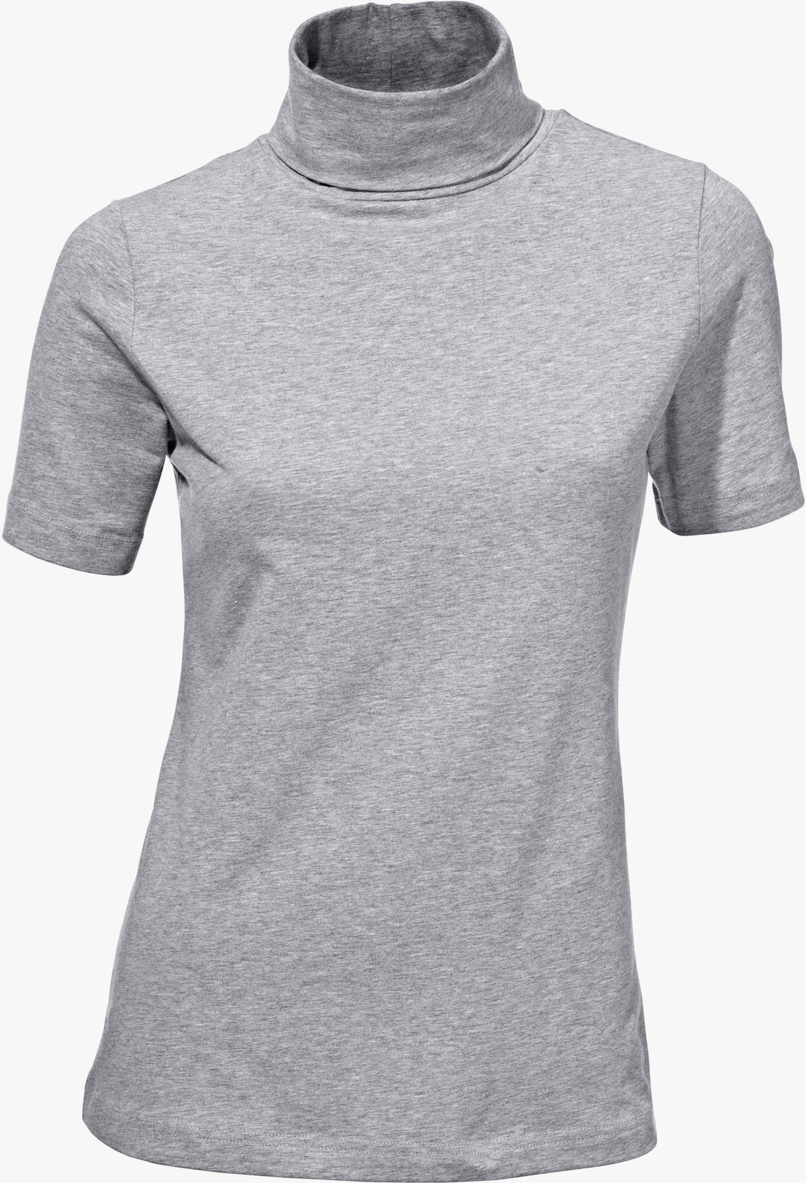 heine Rollkragenshirt in taillierter Form - grau-melange