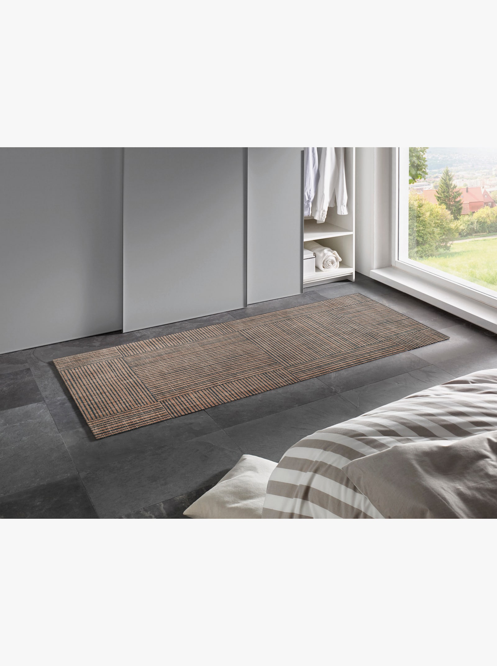 wash+dry by Kleen-Tex Fußmatte - taupe-grau