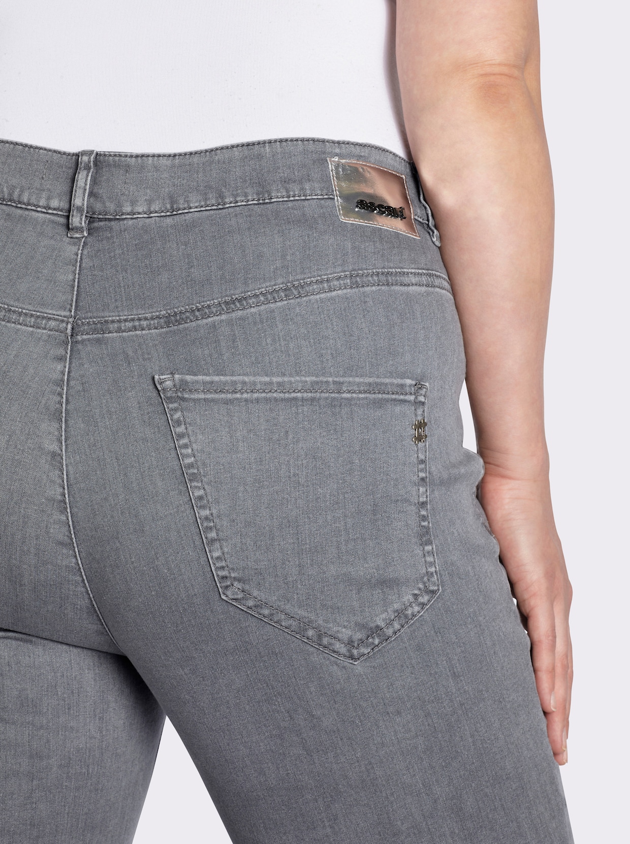 Ascari 5-Pocket-Jeans mit Push-up-Effekt - grey denim