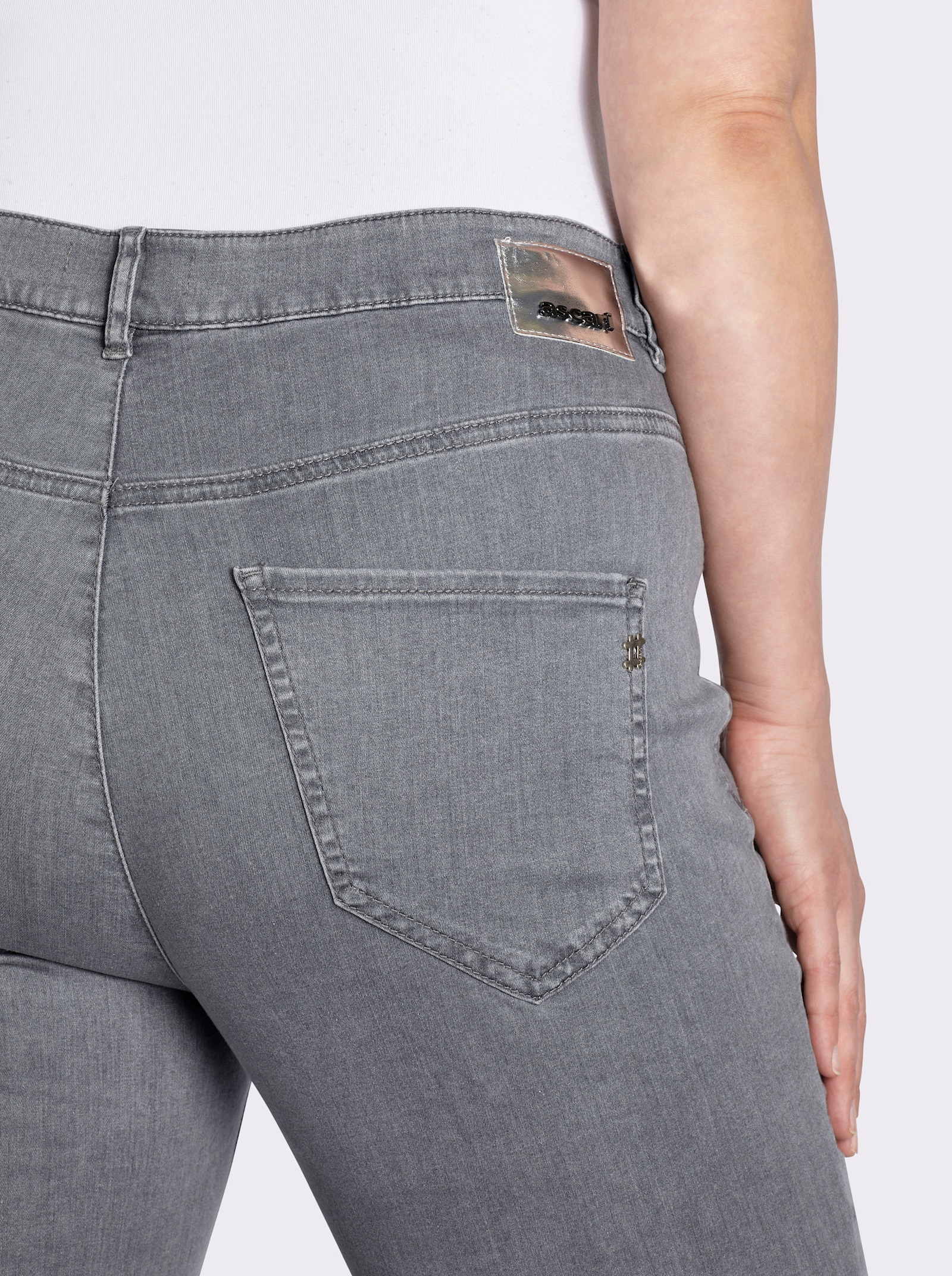 Ascari 5-Pocket-Jeans mit Push-up-Effekt - grey denim