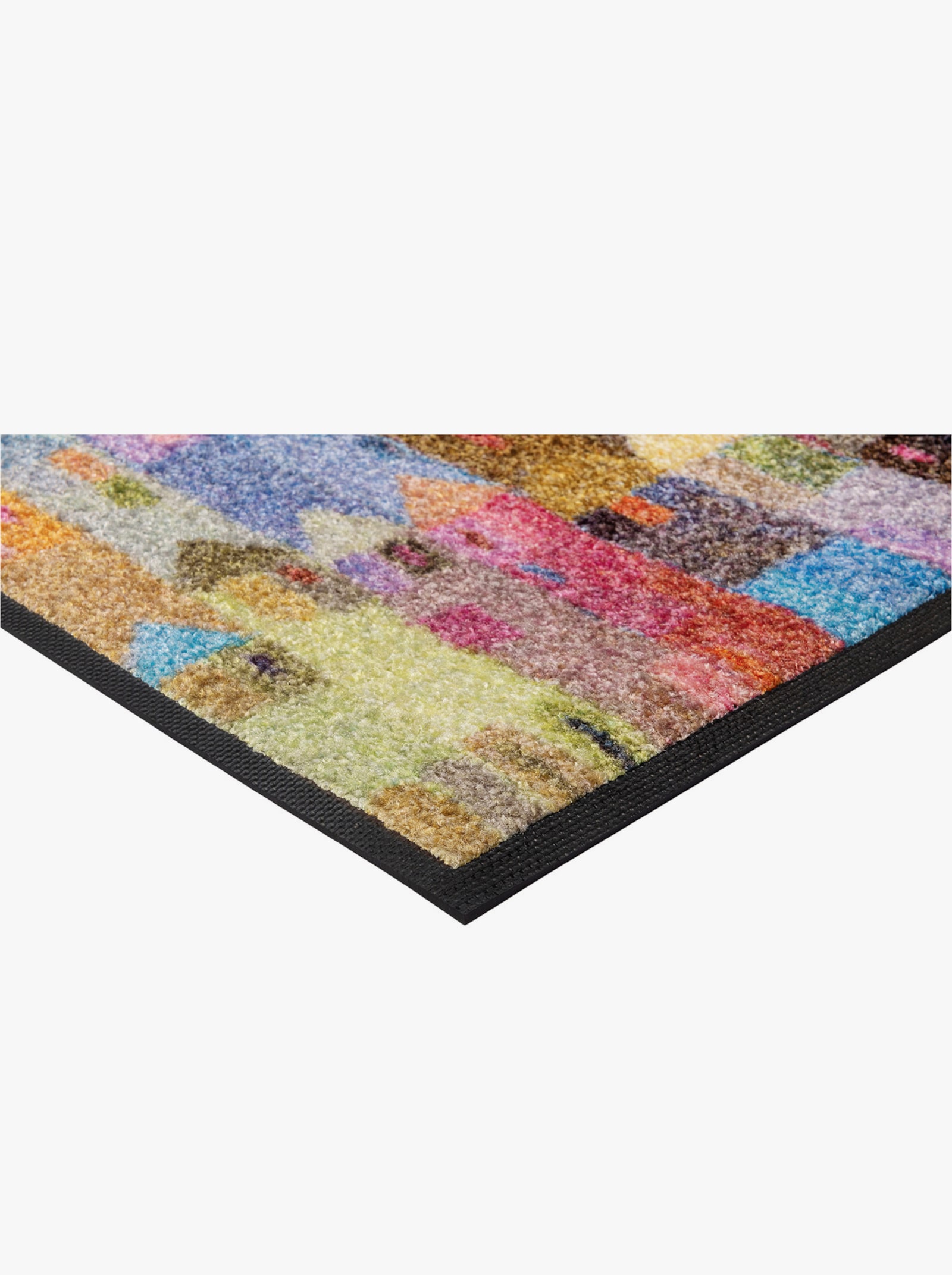 wash+dry by Kleen-Tex Fußmatte - bordeaux-blaugrün-bedruckt