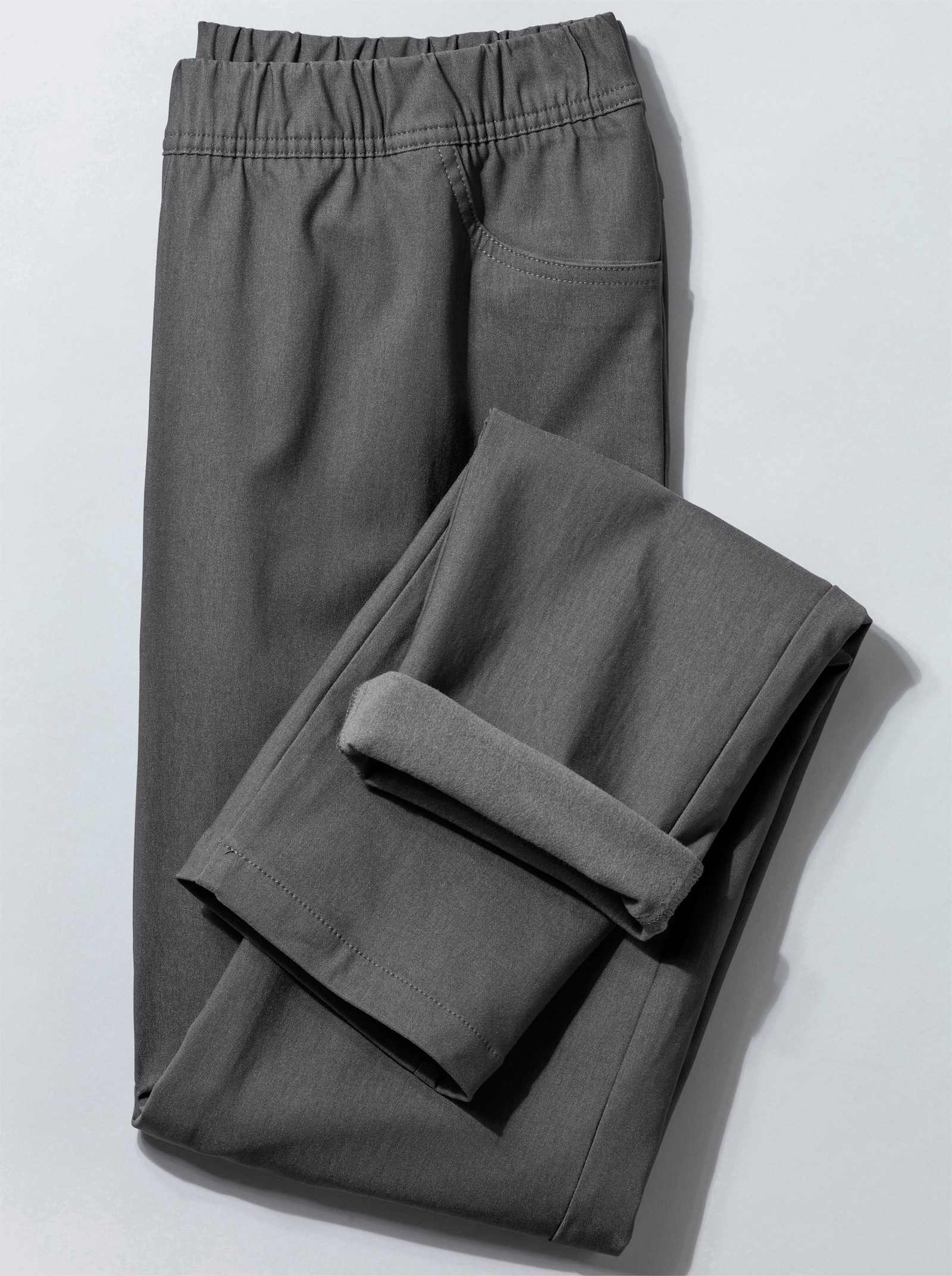 Broek van binnen opgeruwd - antraciet