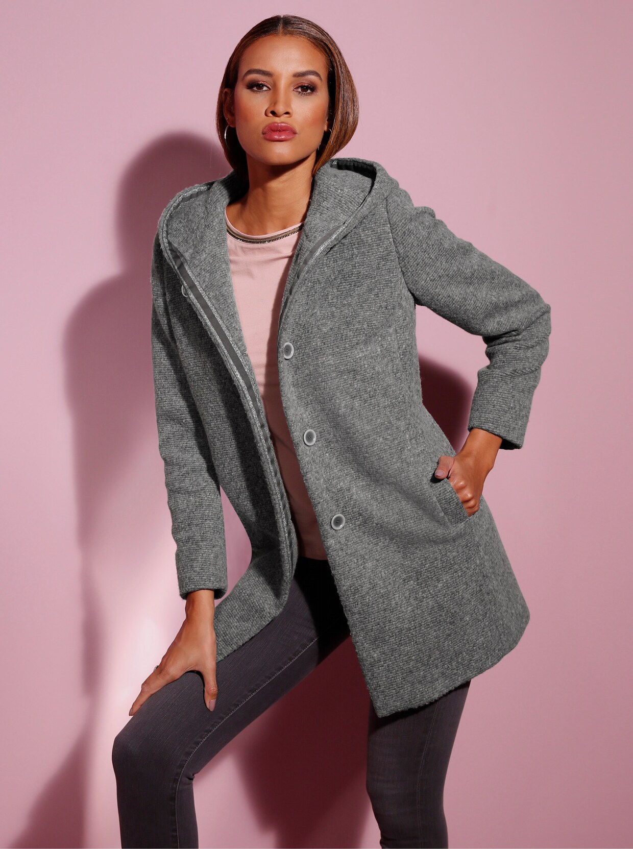 Manisa Longjacke - anthrazit