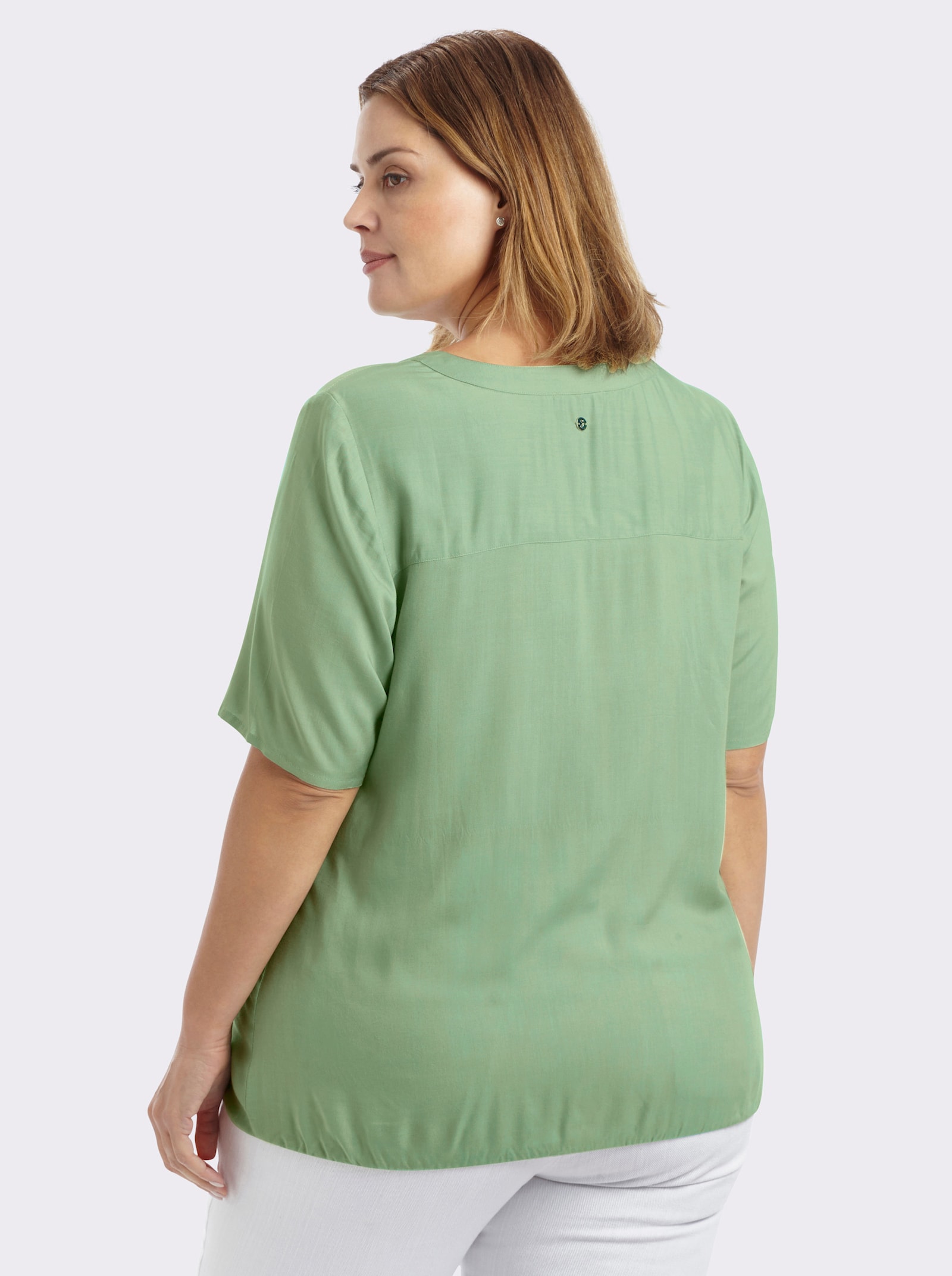 sheego Tunika mit Gummizugbund - eucalyptus