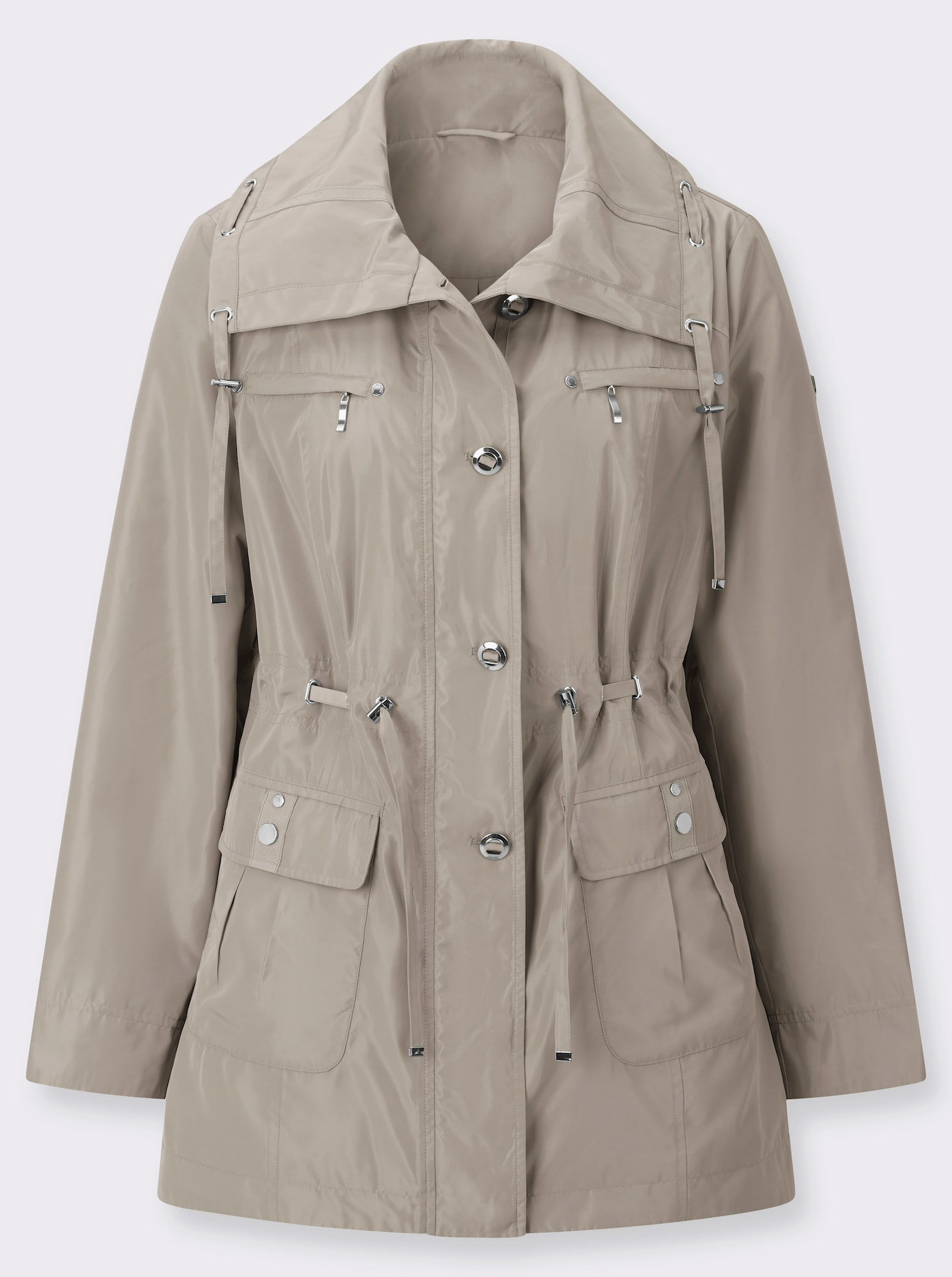 Übergangsjacke mit Umlegekragen - sesam