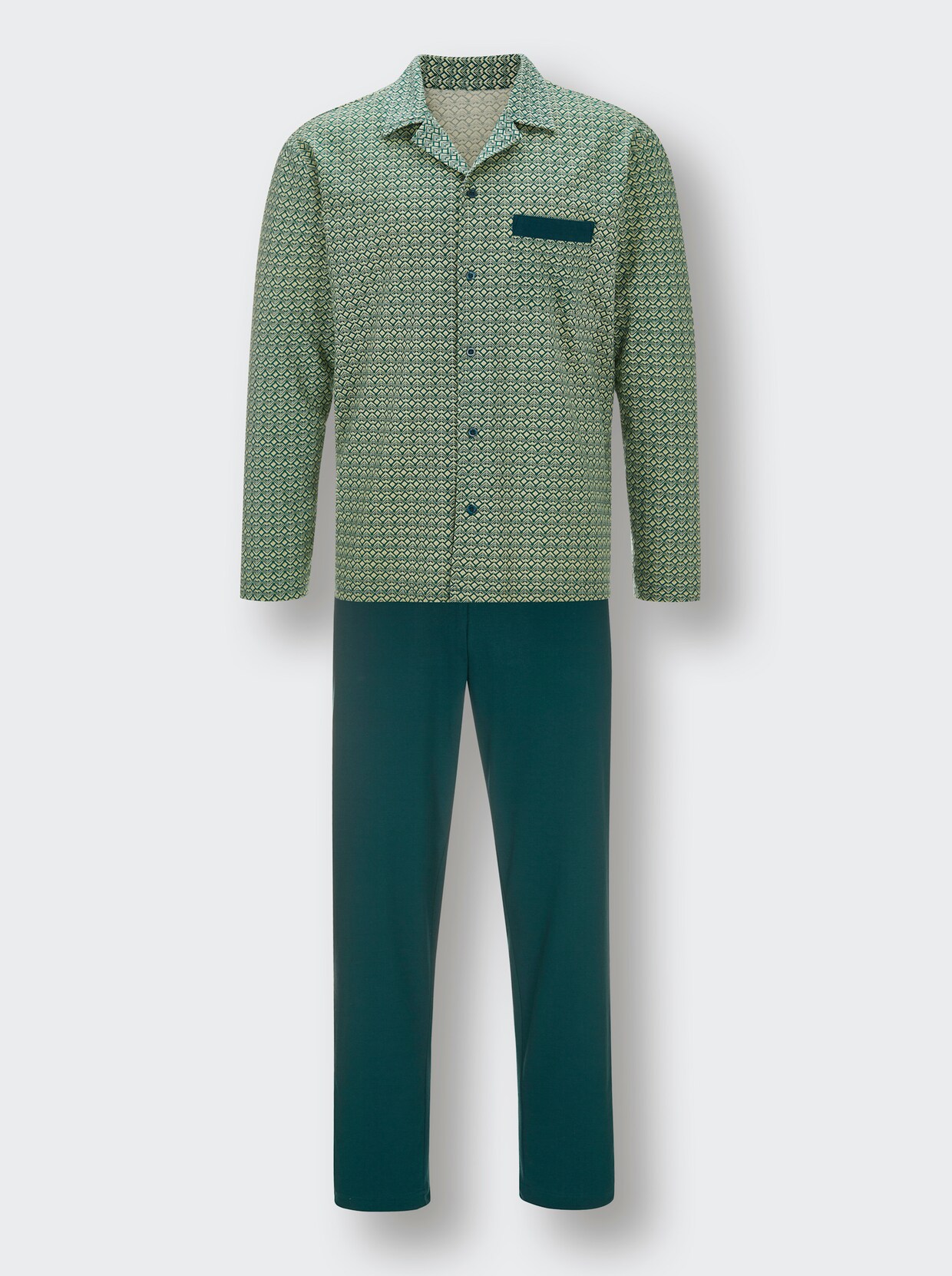 KINGsCLUB Pyjama - groen geprint