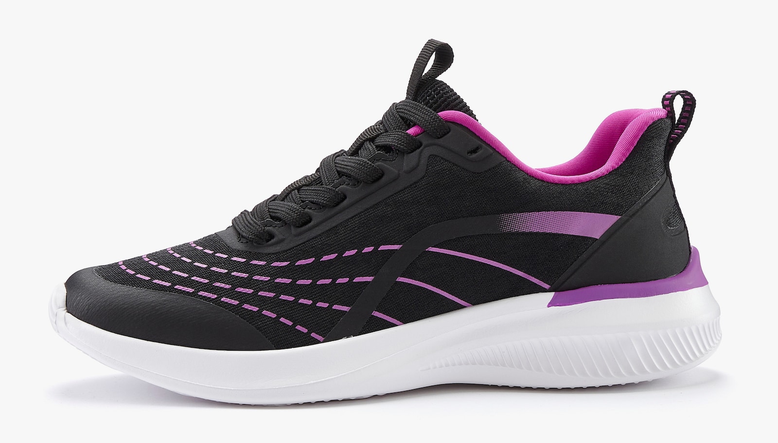 LASCANA Sneaker - schwarz/lila