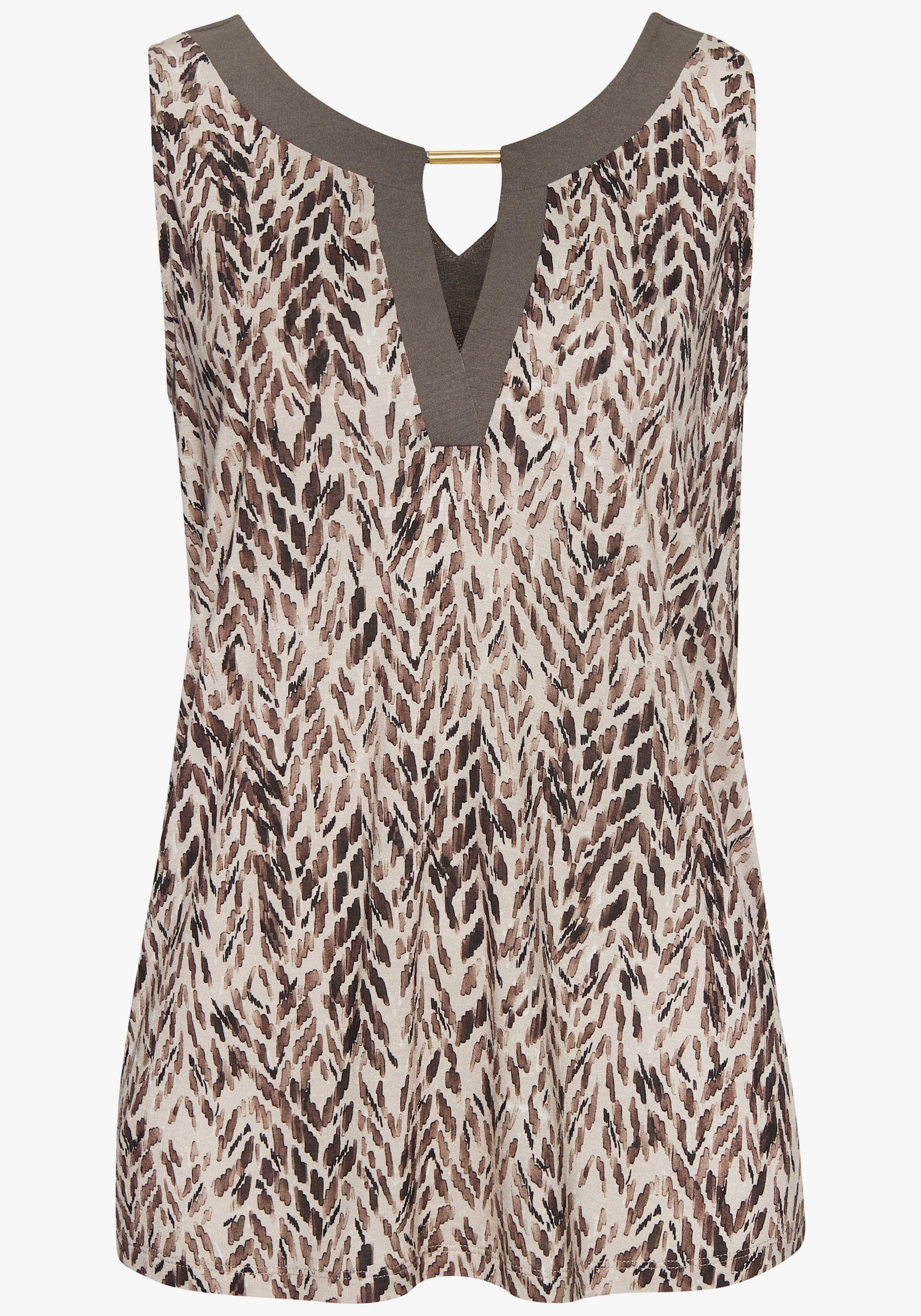 LASCANA Trägertop - braun bedruckt
