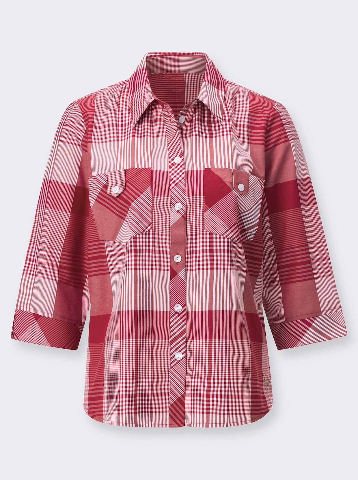 Geruite blouse - rood/wit geruit