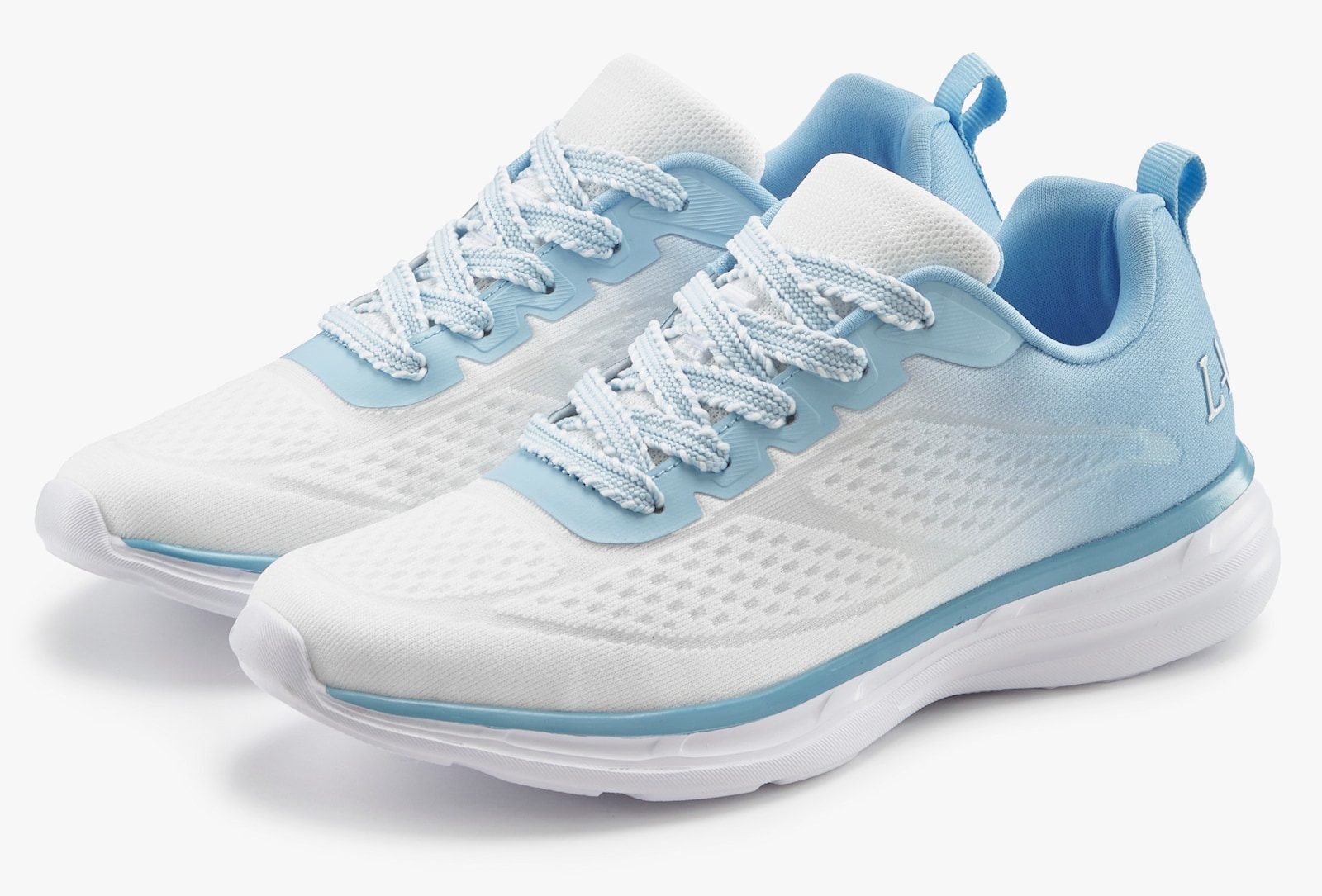 LASCANA Sneaker - weiß/hellblau