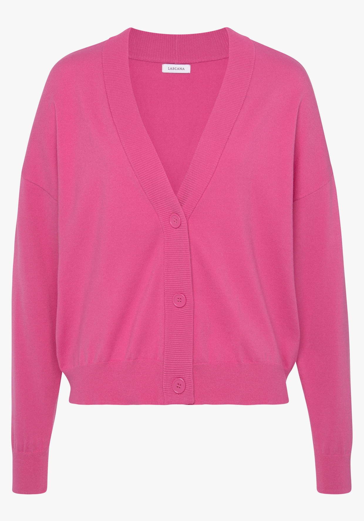 LASCANA veste en tricot - fuchsia