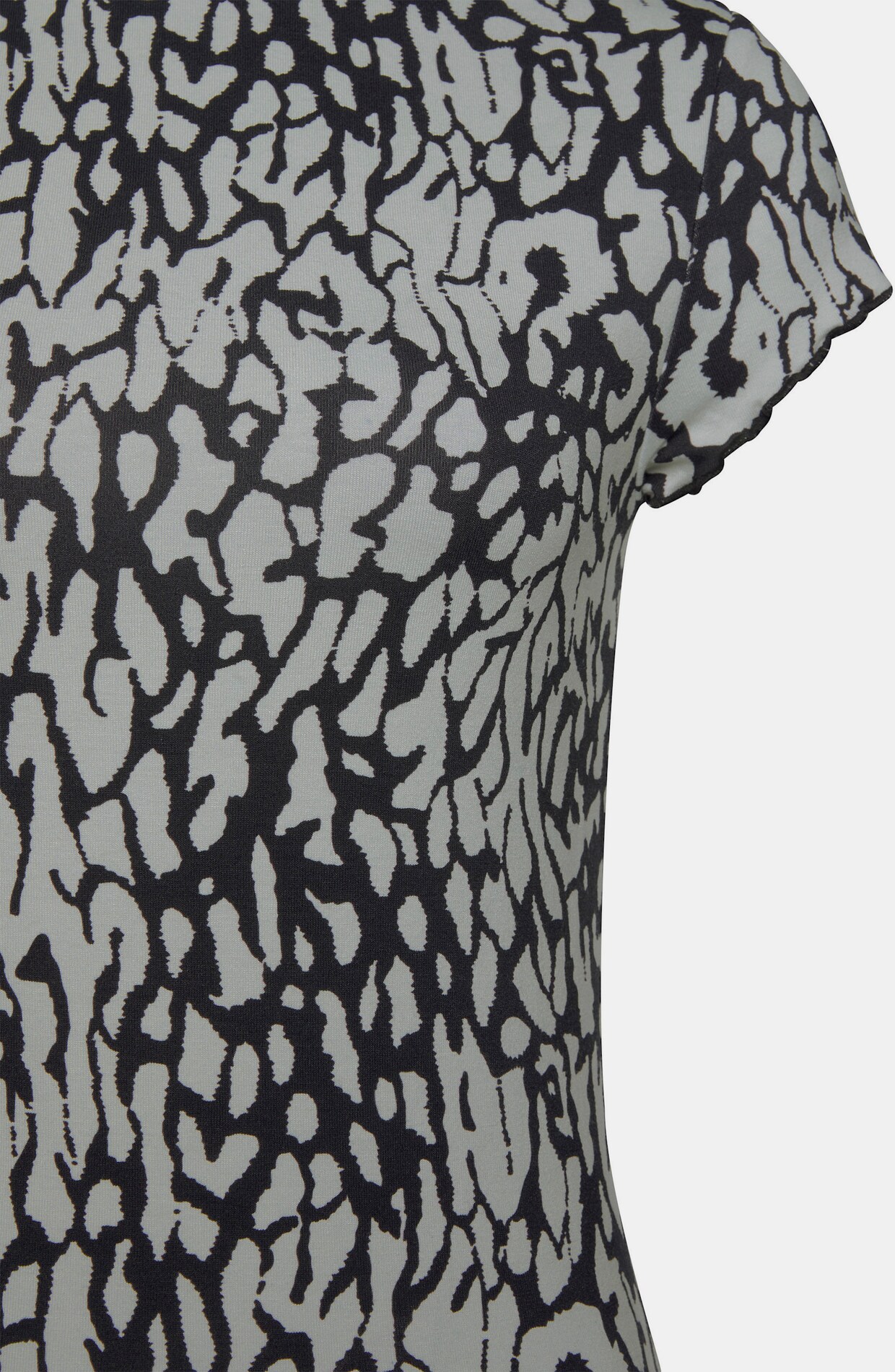 LASCANA T-Shirt - schwarz-grau-bedruckt