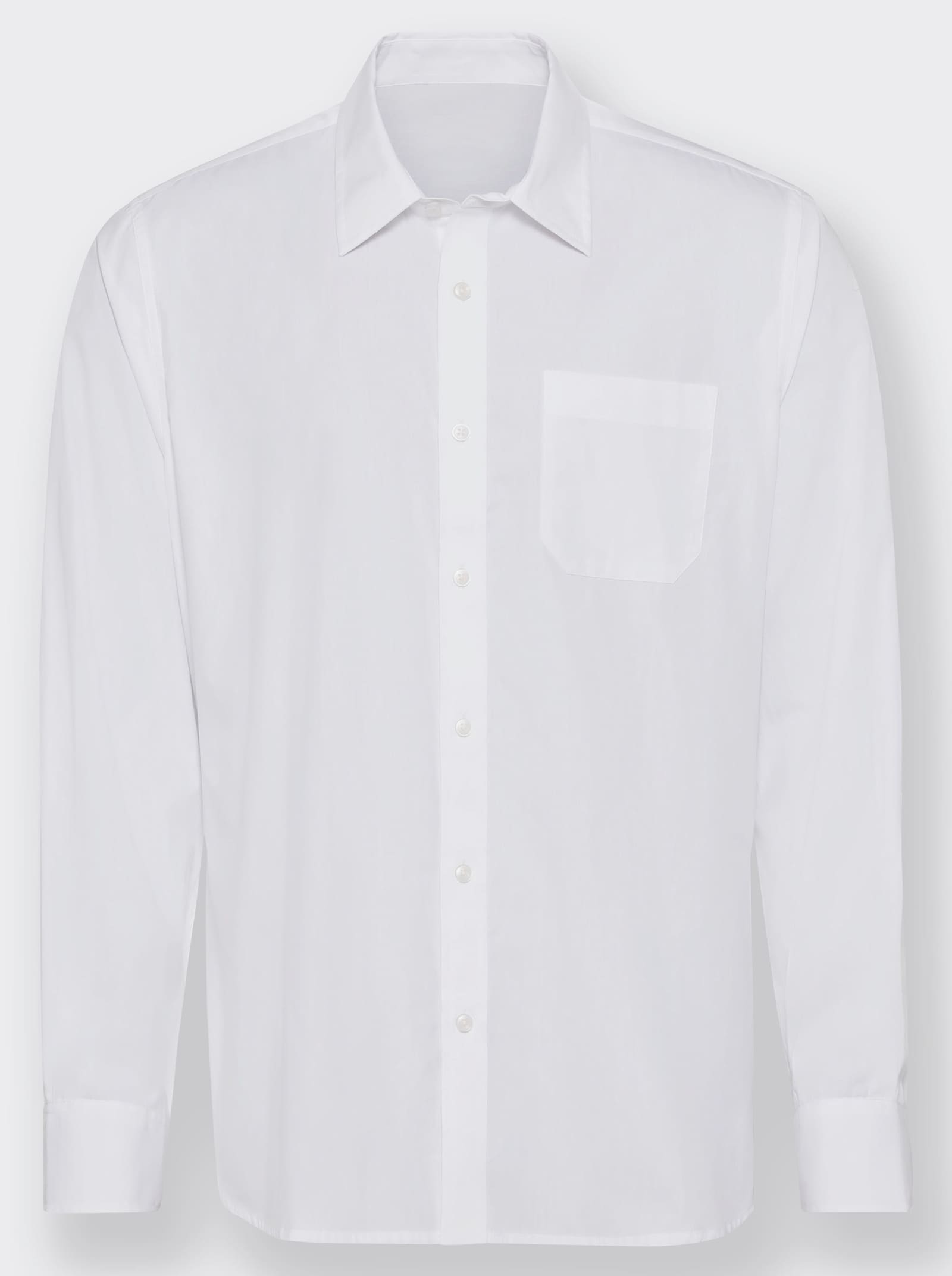 Marco Donati Langarmhemd in bügelfreier Qualität - weiß