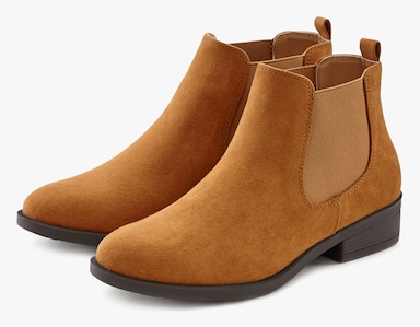 Vivance Chelsea boots - camelkleuren