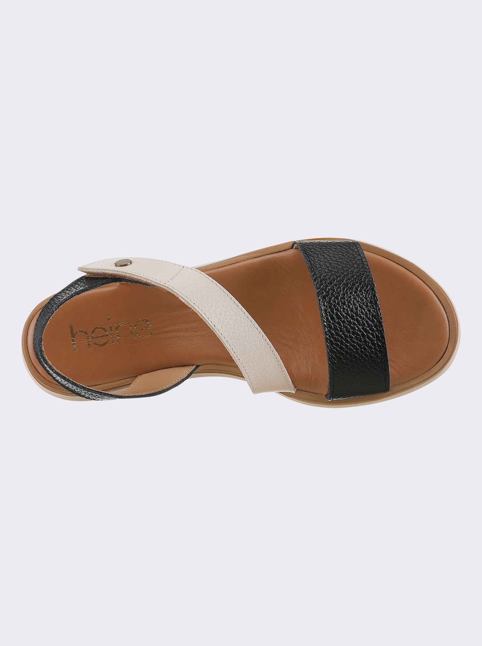 heine Sandalette - schwarz-weiß