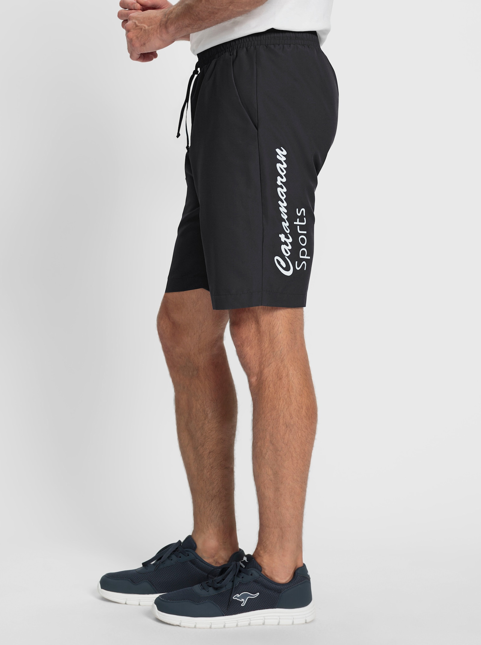 Catamaran Sports Sporthose aus leichter Microfaser-Qualität - schwarz-weiß