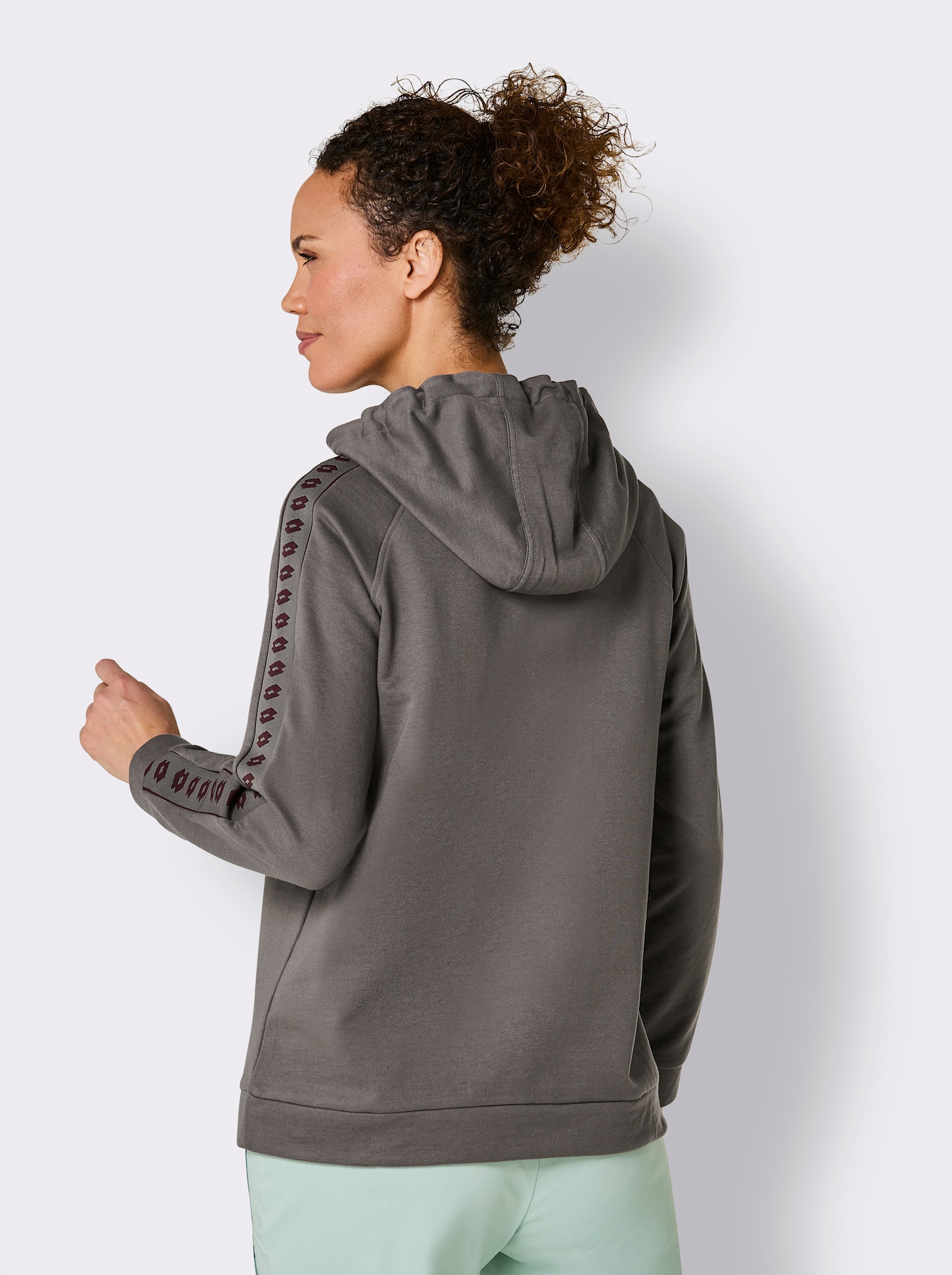 Catamaran Sports Sweatshirt met in wijdte verstelbare capuchon - antraciet