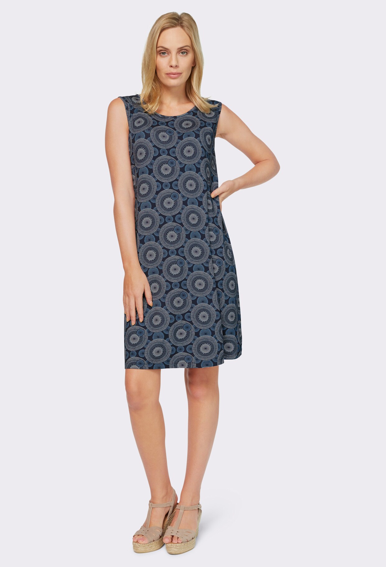 heine Robe imprimée - bleu jean-bleu clair imprimé