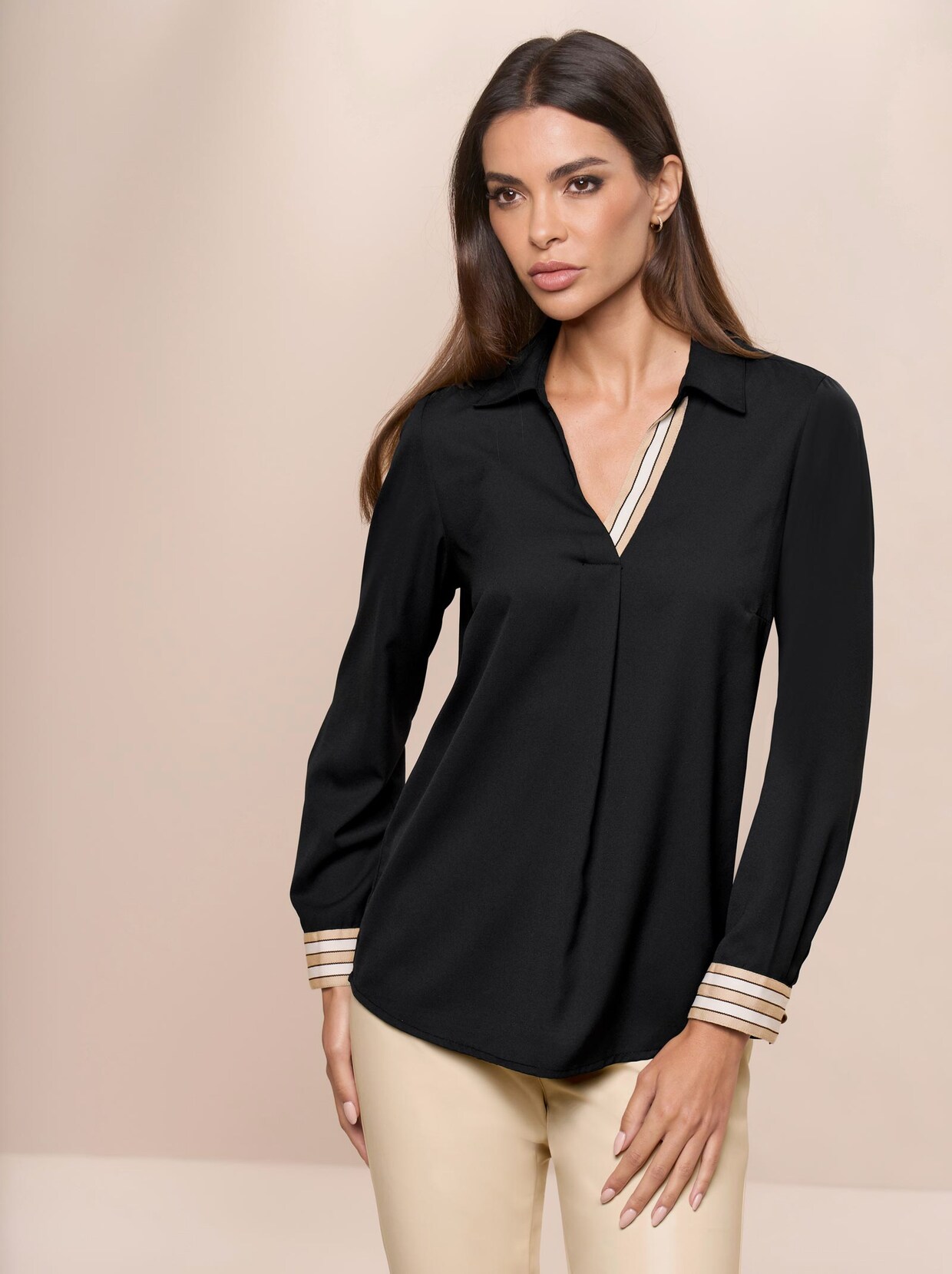 Rick Cardona Bluse - schwarz