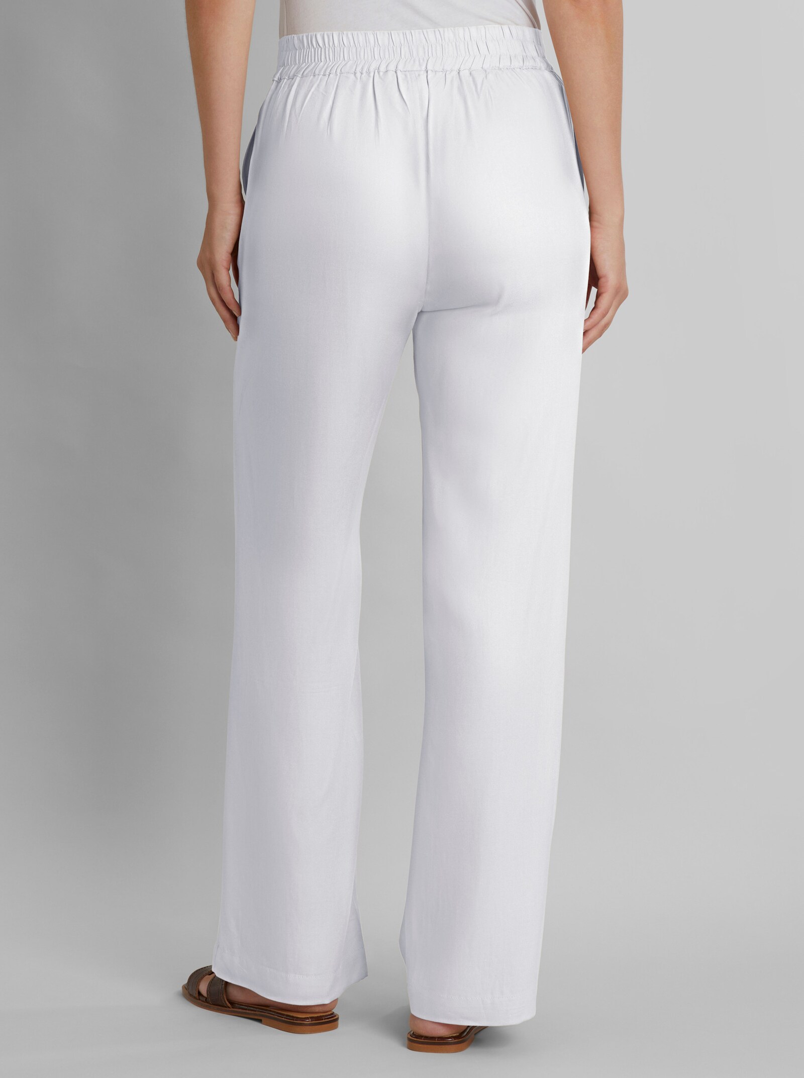 heine Hose mit Dehnbund - weiß