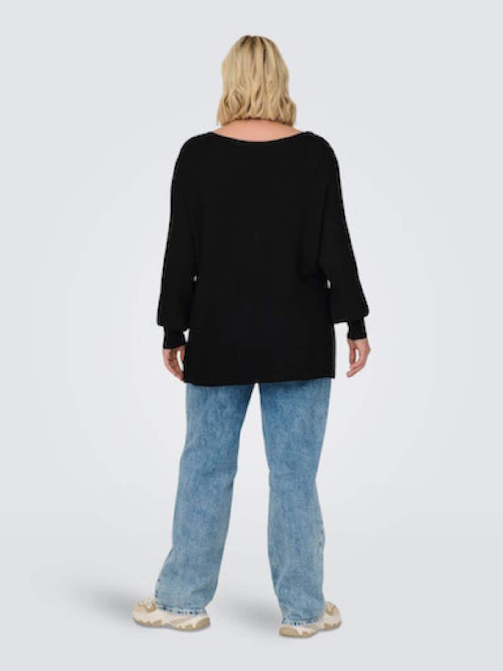 Strickpullover - black