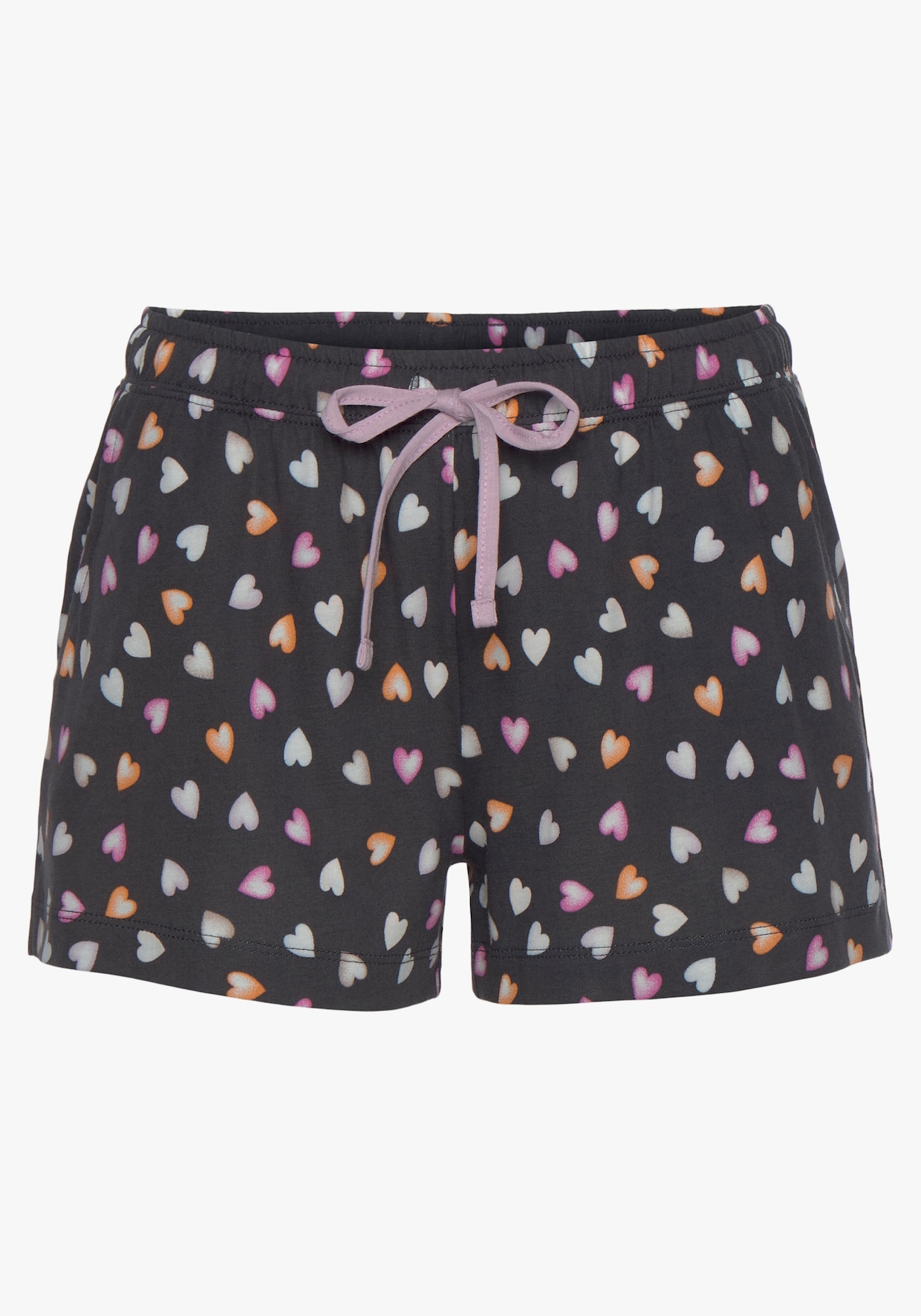 Vivance Dreams Shortama - lila, antraciet gedessineerd