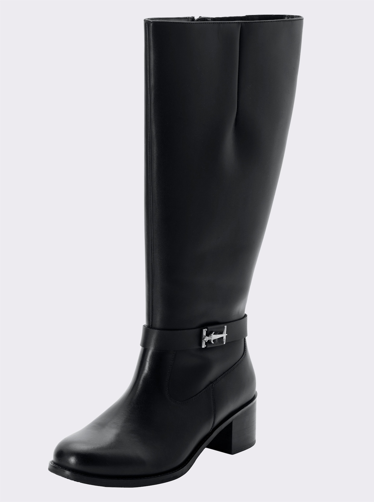 sheego Weitschaftstiefel - schwarz
