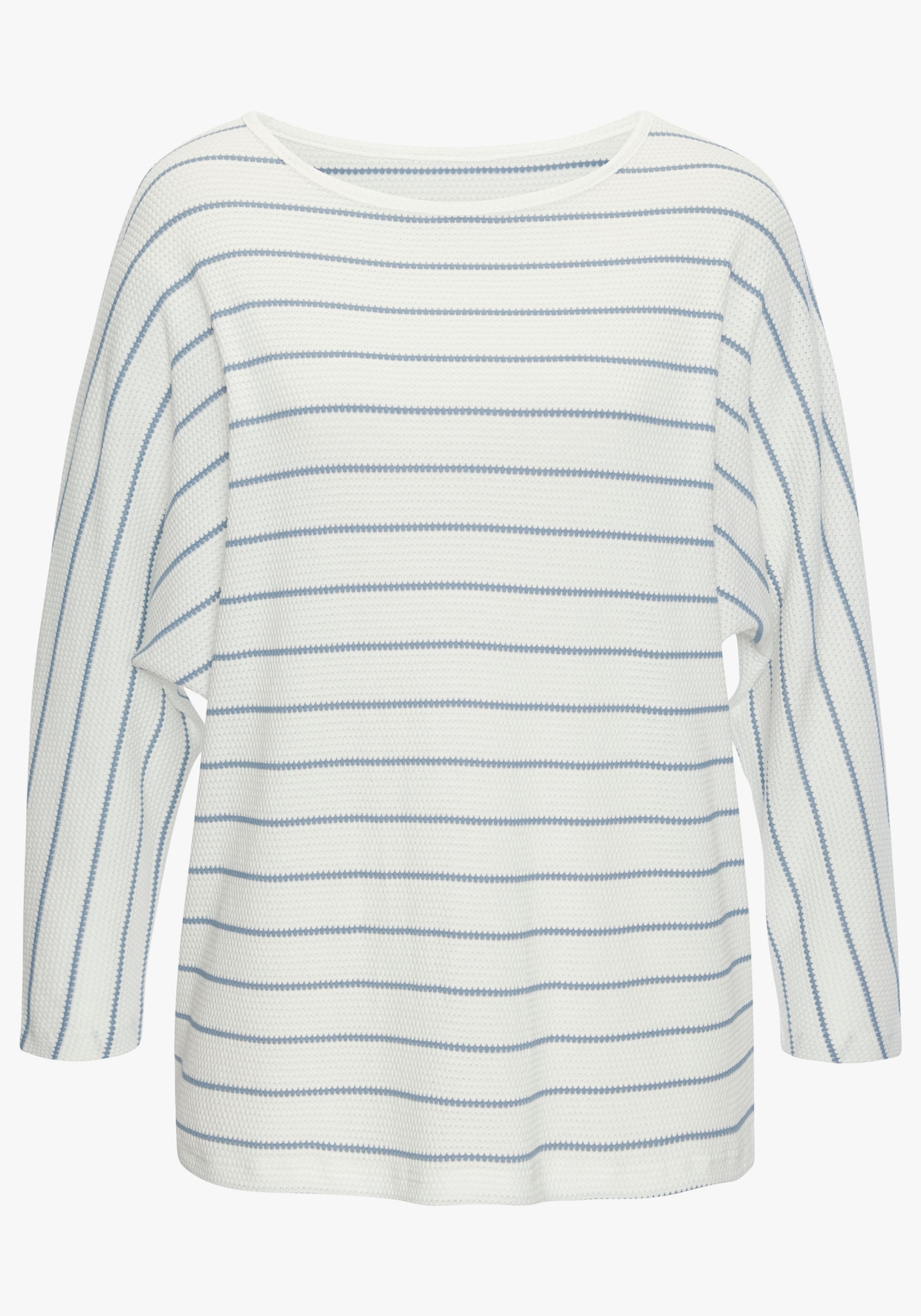Vivance Shirt met 3/4-mouw - wit, blauw