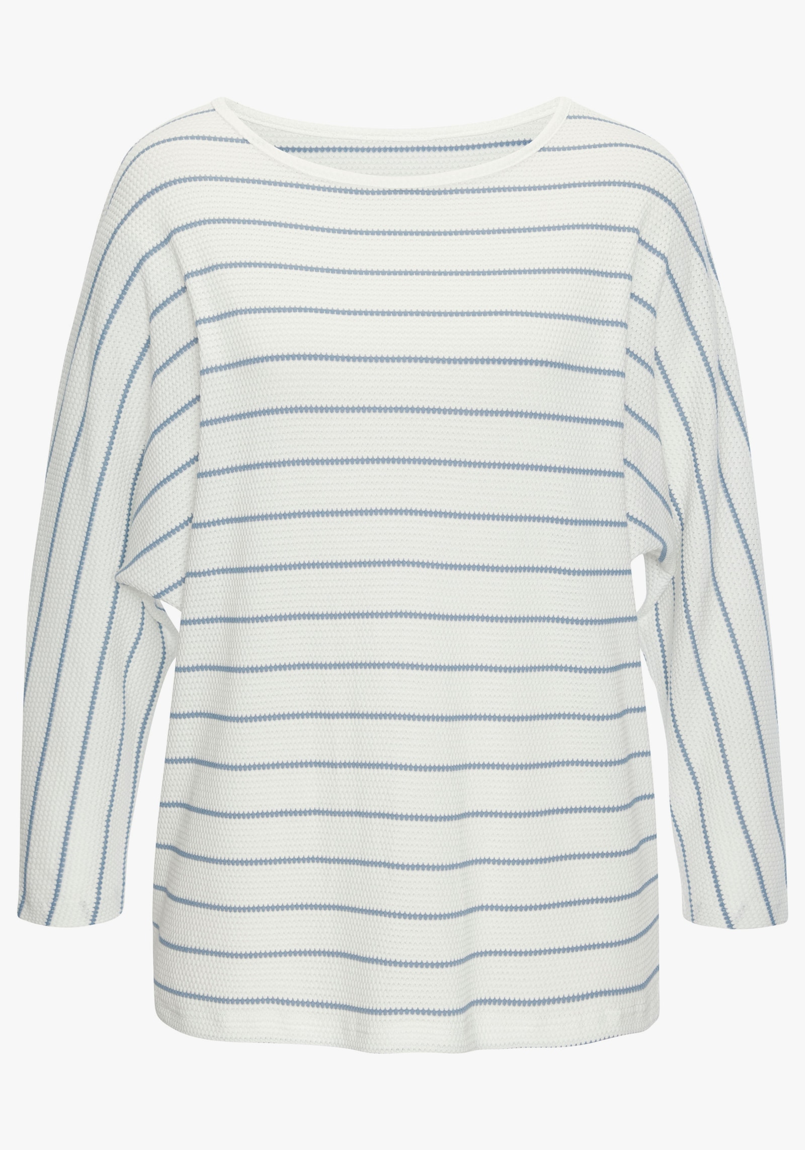 Vivance 3/4-Arm-Shirt - weiß, blau