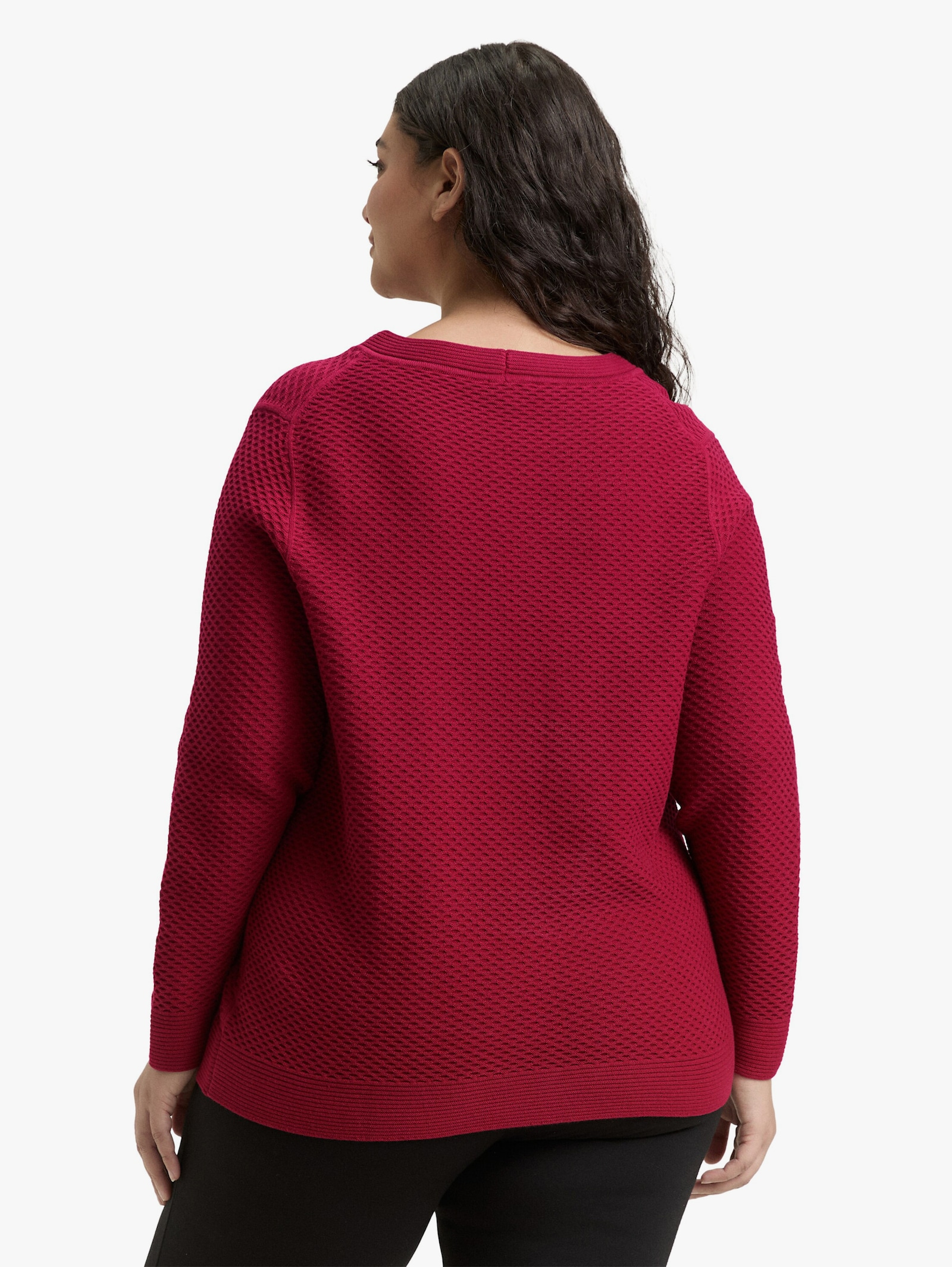 Strickpullover - rumba red