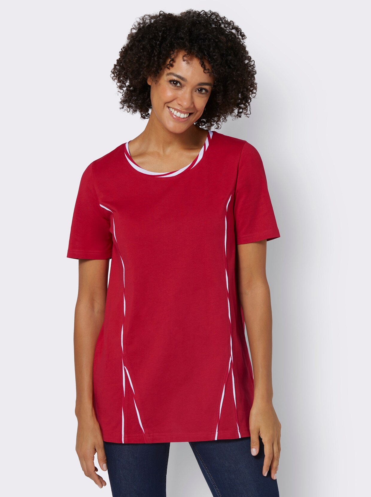 Lang shirt - rood