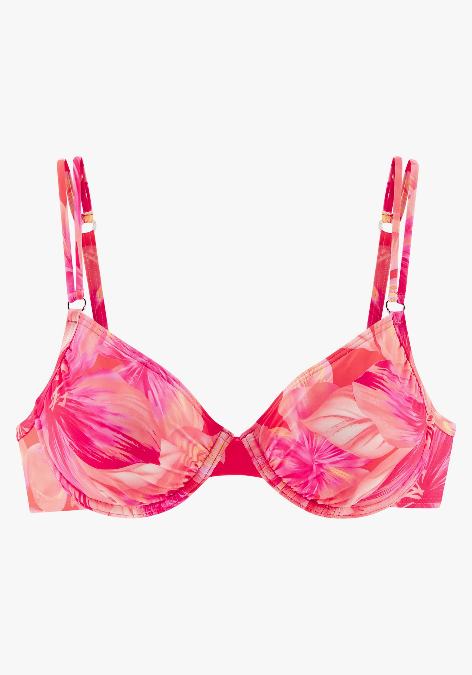 s.Oliver Beugelbikinitop - perzik bedrukt