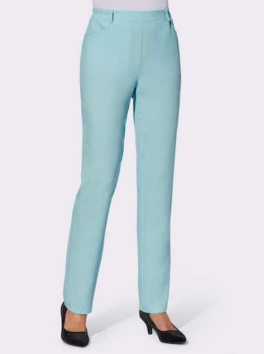 Bügelfaltenhose mit Rundum-Dehnbund - mint