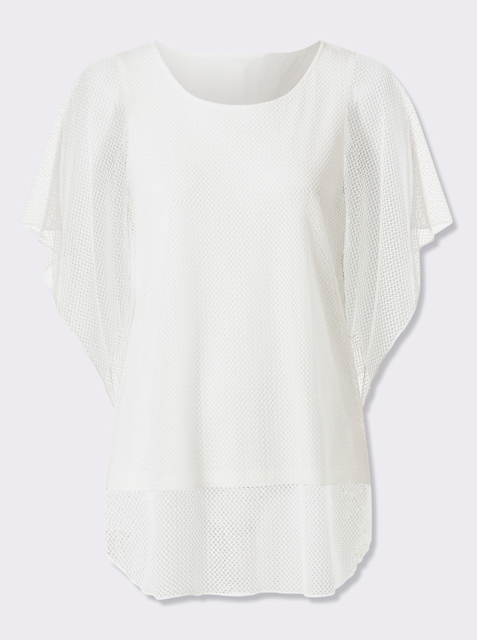 heine Kurzarmshirt im Poncho-Stil - ecru