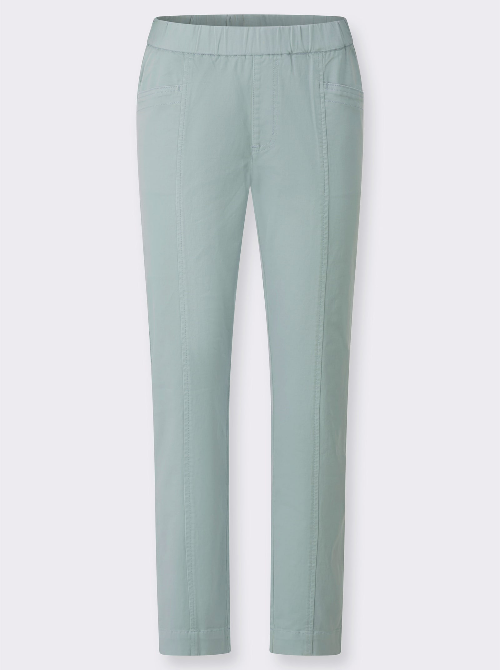 Schlupfjeans mit Stretch-Anteil - kalkmint