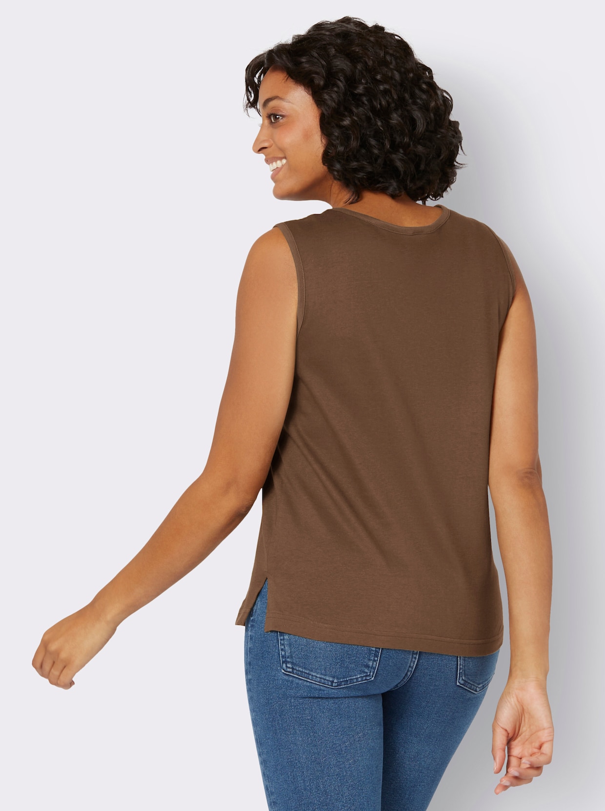 Shirttop - bruin