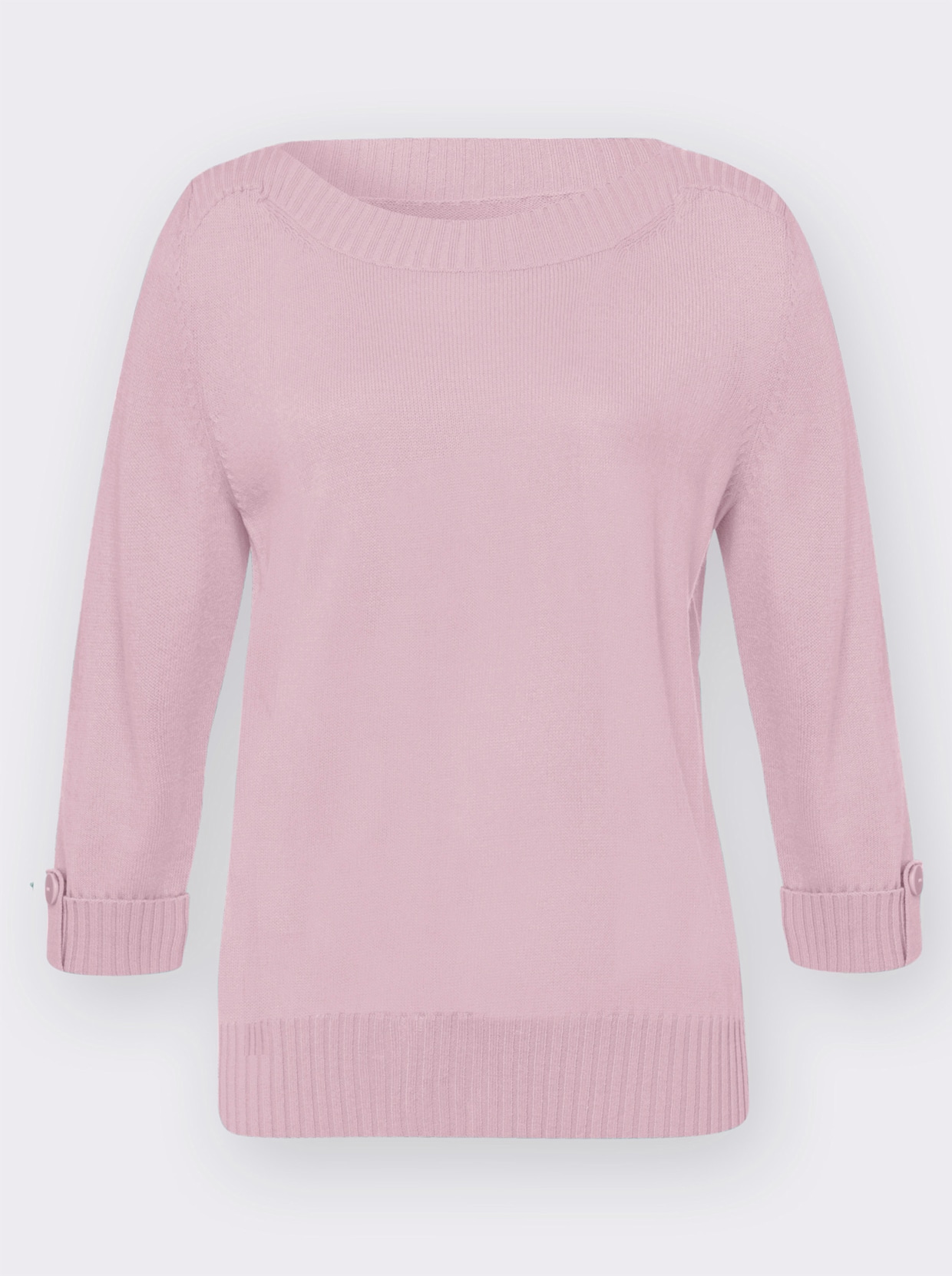 Pullover met 3/4-mouwen - roze