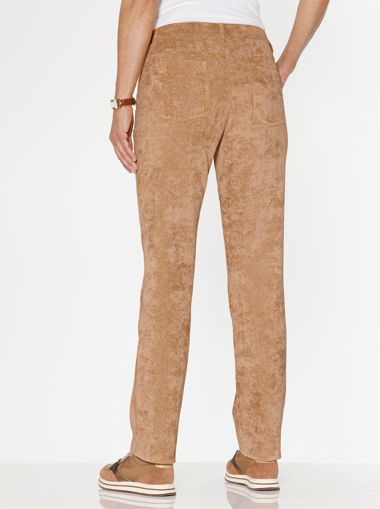 Cordhose mit Stretch-Anteil - camel