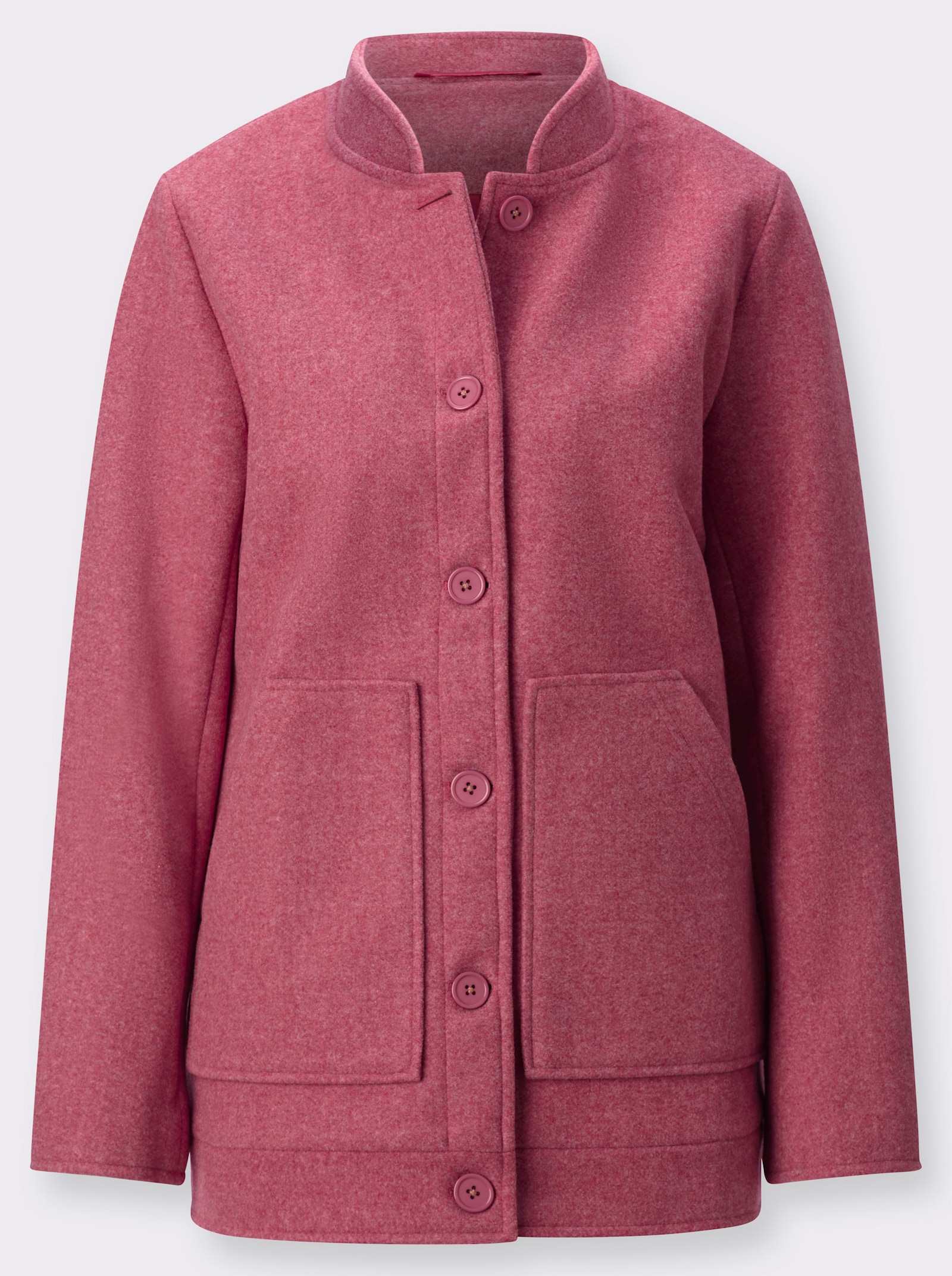 Jack met opstaande kraag - kers gemêleerd